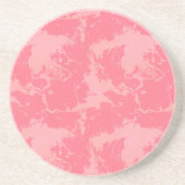 Dessous De Verre En Grès Nuage rose marbré abstrait (Devant)
