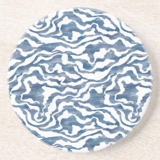 Dessous De Verre En Grès Nuages Abstraits
