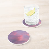 Dessous De Verre En Grès Nuages roses bleus (Côté)