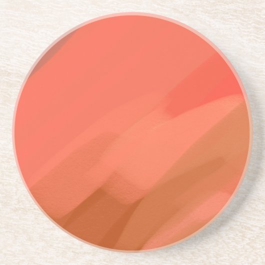 Dessous De Verre En Grès Nuances de Rouge Timide (Devant)