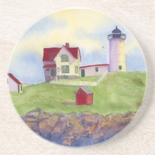 Dessous De Verre En Grès Nubble Light House York Maine