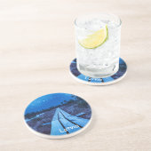 Dessous De Verre En Grès Nuit des marais (Côté)