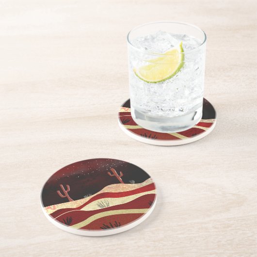 Dessous De Verre En Grès Nuit du désert (Côté)