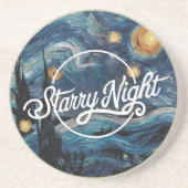 Dessous De Verre En Grès nuit étoilée (Devant)