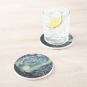 Dessous De Verre En Grès Nuit étoilée par van Gogh (Côté)