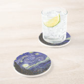 Dessous De Verre En Grès Nuit étoilée, Vincent Van Gogh. (Côté)