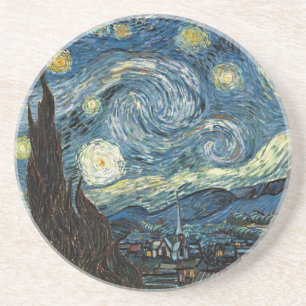 Dessous De Verre En Grès Nuit Van Gogh Starry