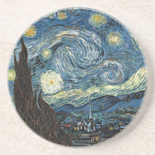 Dessous De Verre En Grès Nuit Van Gogh Starry (Devant)