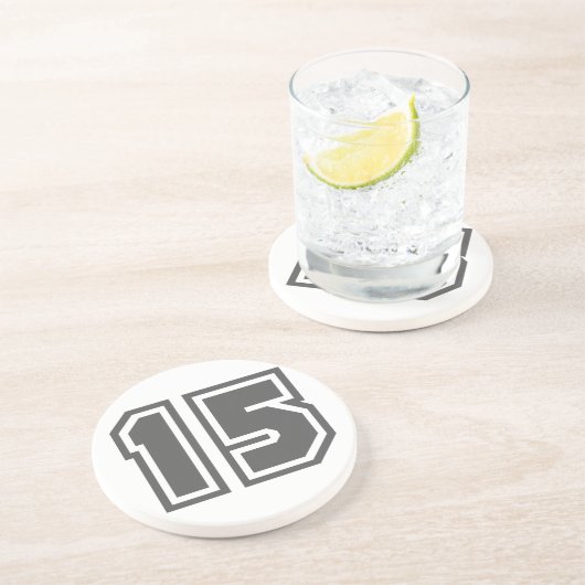 Dessous De Verre En Grès Numéro 15 (Côté)