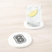 Dessous De Verre En Grès Numéro 8 (Côté)