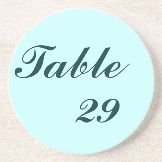 Dessous De Verre En Grès Numéro de table (Devant)