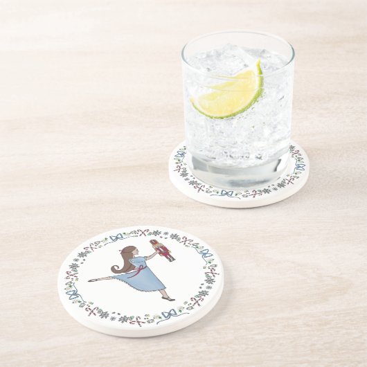 Dessous De Verre En Grès Nutcracker Sweet Clara Noël (Côté)