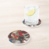 Dessous De Verre En Grès Nutcracker Teddy Bear Collection de Noël (Côté)