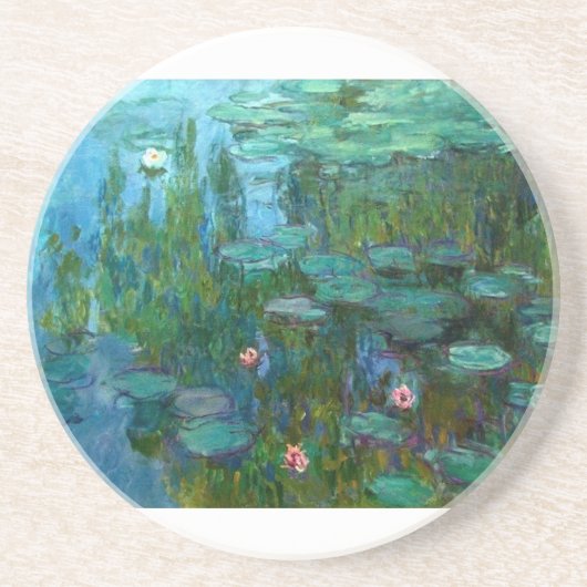 Dessous De Verre En Grès Nymphéas (Devant)