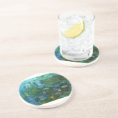 Dessous De Verre En Grès Nymphéas (Côté)
