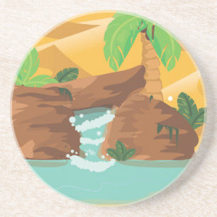 Dessous De Verre En Grès Oasis