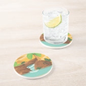 Dessous De Verre En Grès Oasis (Côté)