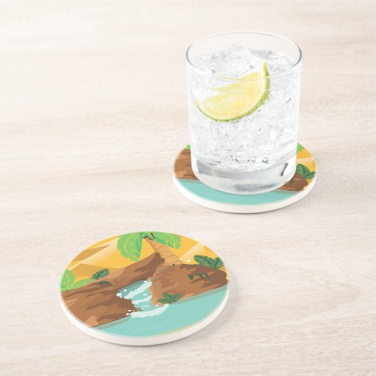 Dessous De Verre En Grès Oasis (Côté)