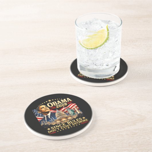Dessous De Verre En Grès Obama 2028 Puisque les règles n'existent plus (Côté)