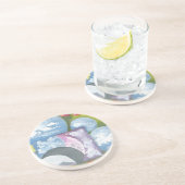 Dessous De Verre En Grès Observance Folk Art par AnyaC (Côté)