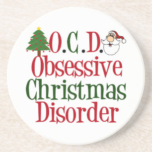 Dessous De Verre En Grès Obsession de Noël