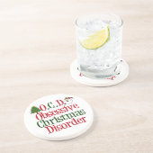 Dessous De Verre En Grès Obsession de Noël (Côté)