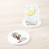 Dessous De Verre En Grès Obtenir un Humour chanceux (Côté)