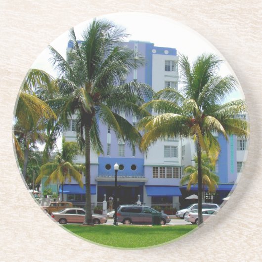 Dessous De Verre En Grès Ocean Drive (Devant)