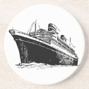 Dessous De Verre En Grès Ocean Liner