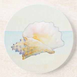 Dessous De Verre En Grès Océan nautique Coque Beach Conch