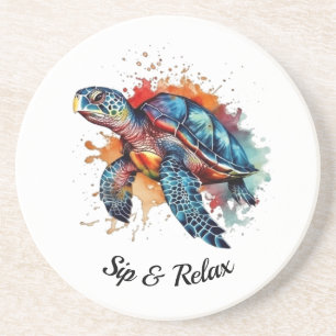 Dessous De Verre En Grès Ocean Wanderer, personnalisé