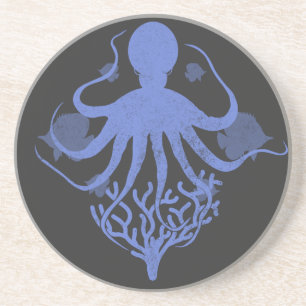 Dessous De Verre En Grès Octopus