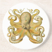 Dessous De Verre En Grès Octopus illustration antique monstre marin (Devant)