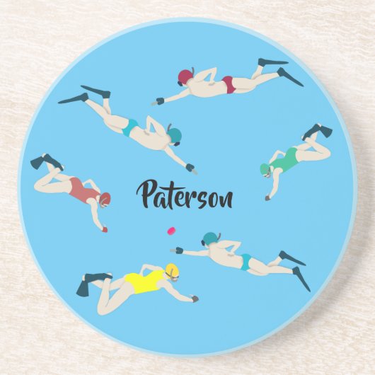 Dessous De Verre En Grès Octopush (Devant)