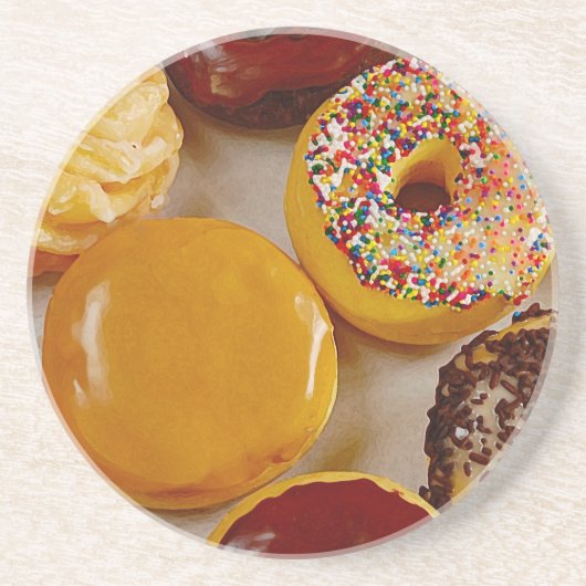 Dessous De Verre En Grès Odonuts assortés (Devant)