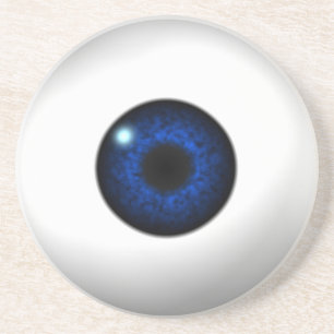 Dessous De Verre En Grès oeil bleu