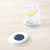 Dessous De Verre En Grès oeil bleu (Côté)
