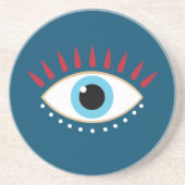 Dessous De Verre En Grès Oeil rouge grec (Devant)