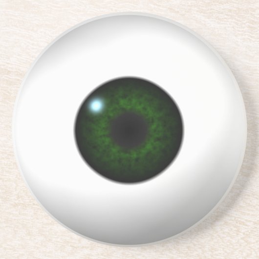 Dessous De Verre En Grès oeil vert (Devant)