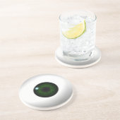 Dessous De Verre En Grès oeil vert (Côté)