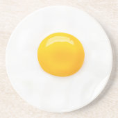 DESSOUS DE VERRE EN GRÈS OEUF FUIÉ 2 (Devant)