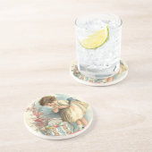 Dessous De Verre En Grès oeufs de pâques victoriens (Côté)