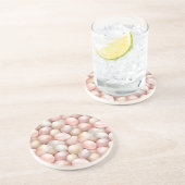 Dessous De Verre En Grès Œufs roses de Pâques pêche (Côté)