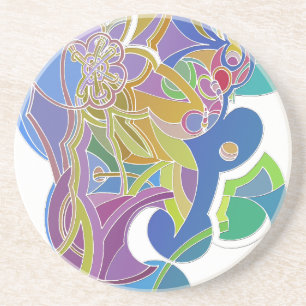 Dessous De Verre En Grès Œuvre d'art fantaisiste