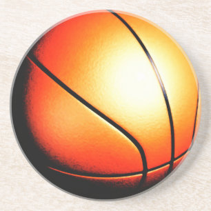 Dessous De Verre En Grès Oeuvre de basket-ball