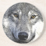Dessous De Verre En Grès OEuvre Wolf Eyes<br><div class="desc">Un loup est encore un loup,  même lorsqu'il est seul. Peut-être qu'un loup est encore plus un loup lorsqu'il est seul.</div>