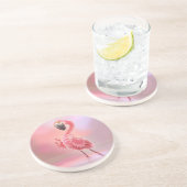 Dessous De Verre En Grès Oh, Flamant rose ! (Côté)