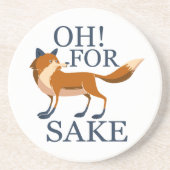 Dessous De Verre En Grès Oh pour le saké renard (Devant)