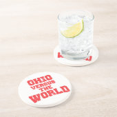 DESSOUS DE VERRE EN GRÈS OHIO CONTRE LE MONDE (Côté)