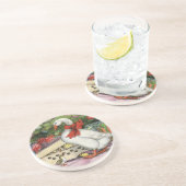 Dessous De Verre En Grès Oie de Noël (Côté)